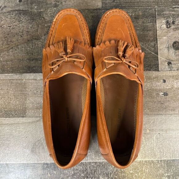 Johnston & Murphy Loafers Men 11M Brown Leather Tassels Dress Shoes main image 8